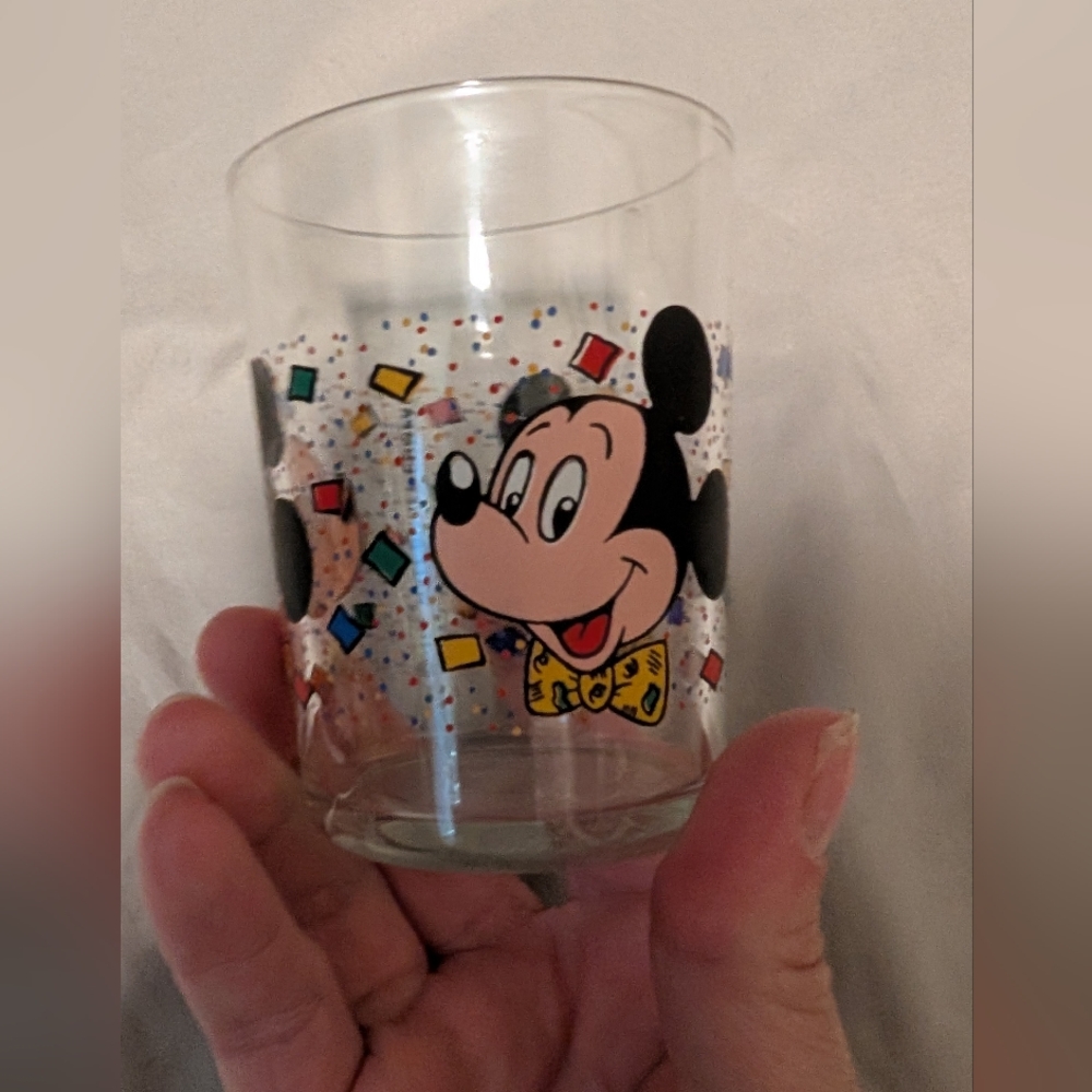 Vintage Disney Mickey Mouse Glass.